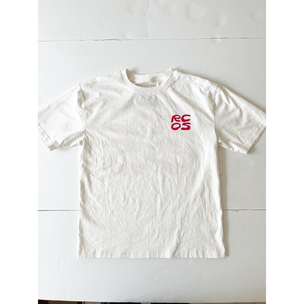 RC Outdoor Supply Shirt Mens S White RCOS Logo Back Graphic Outdoor Tee
